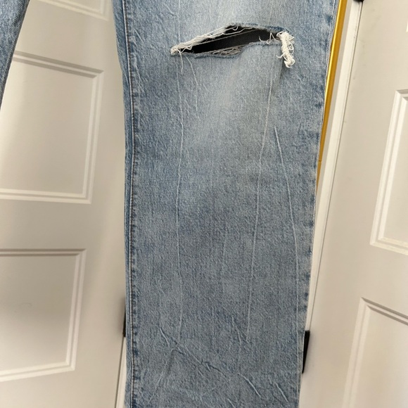 LOFT NWT Distressed 90’s Style Relaxed High Waist Boyfriend Jeans - Picture 6 of 6